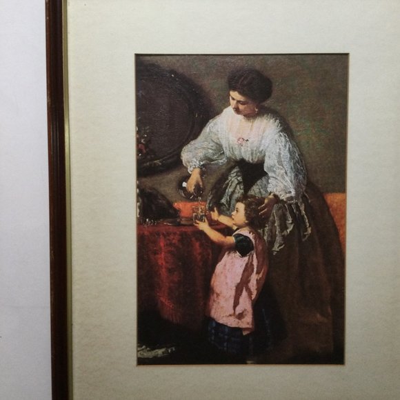 Vintage Gellman fine art prints "mother love" by Kraus 11" x 14" framed - Picture 2 of 8